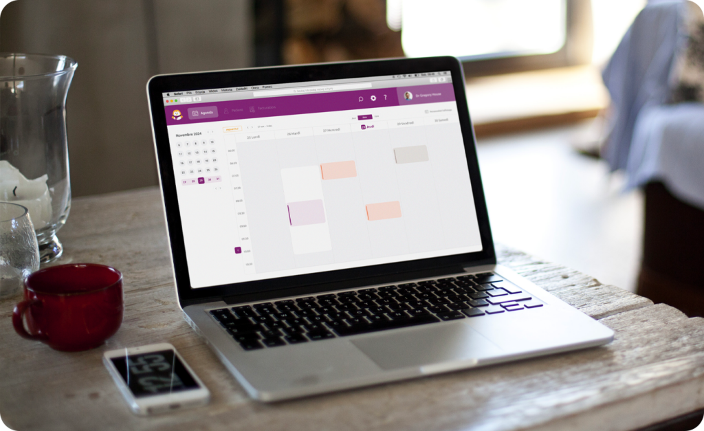 Agenda en ligne simple d'utilisation avec OneDoc Pro