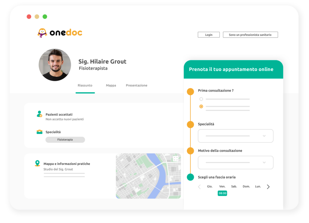 Fisioterapista, pffri ai tuoi pazienti la semplicità e la comodità della prenotazione online degli appuntamenti