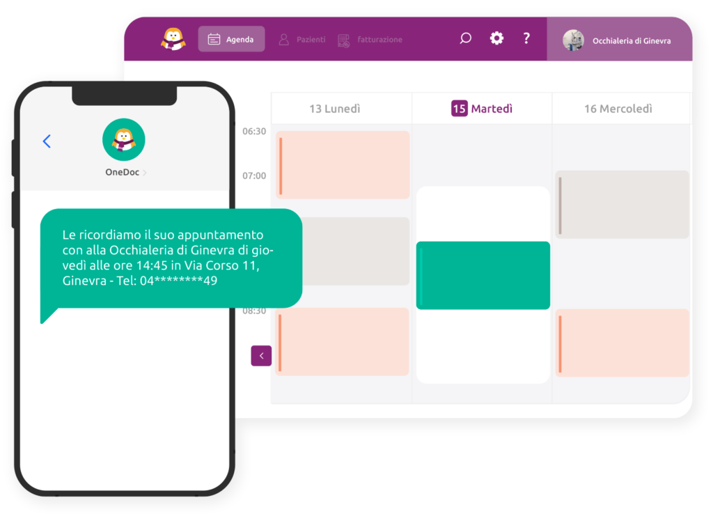 Semplificati la vita con l'agenda online personalizzabile di OneDoc